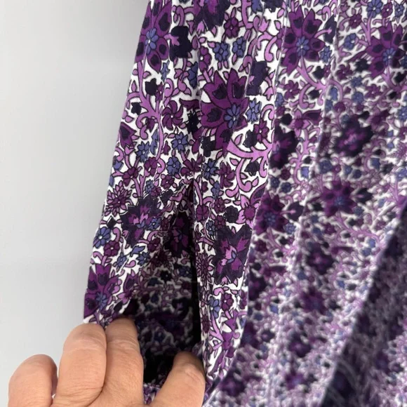 Expressions Catalog BOHO COTTON Lounge Muumuu House Patio Dress Size L Floral - Picture 4 of 8